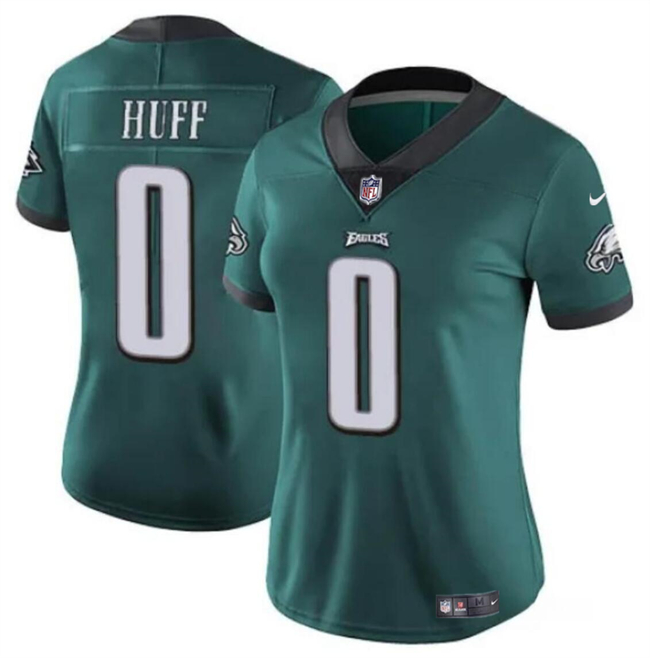 Women's Philadelphia Eagles #0 Bryce Huff Green Vapor Untouchable Limited Stitched Football Jersey(Run Small)